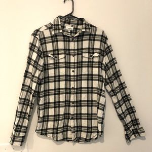 Black and white men’s flannel